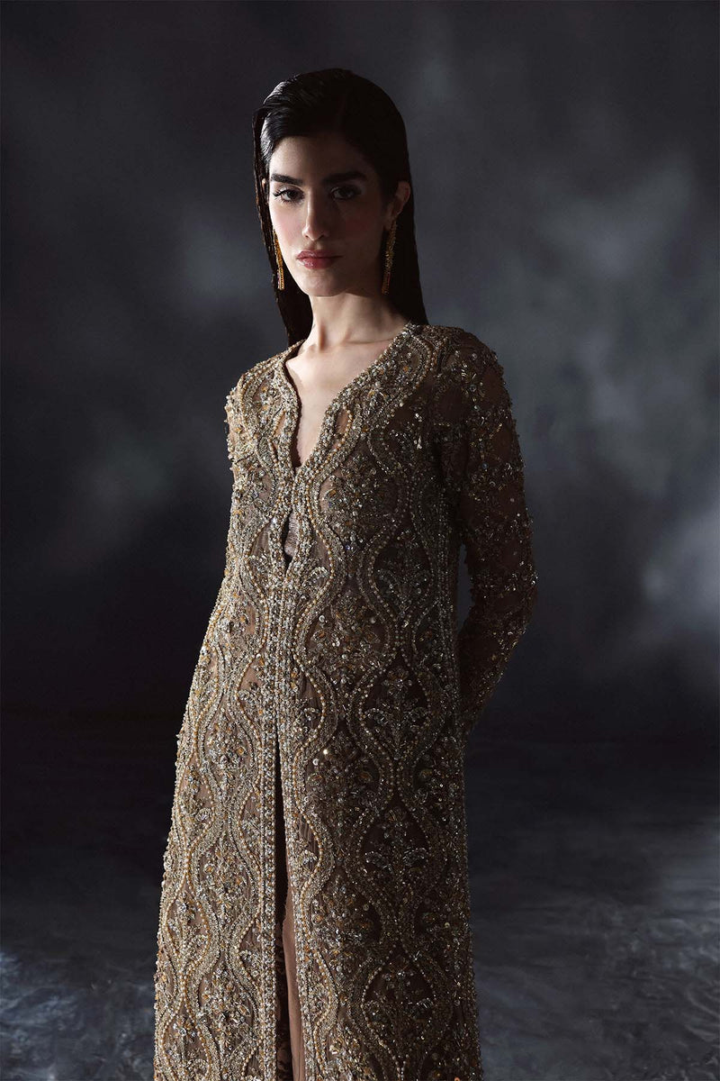 Enzo | Chateau De Lumiere | Nue XL Mustard Brown Organza