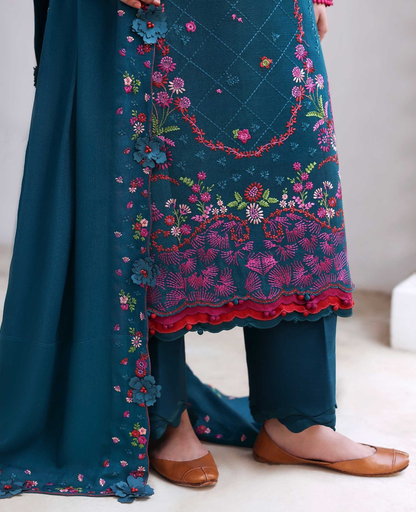 Republic Womenswear | Amaris Luxury Shawl 25 | Evania by Republic Womenswear - Designer Dress  - Type : Ladies Clothes - Available at Saira Sultan - 100% Original 