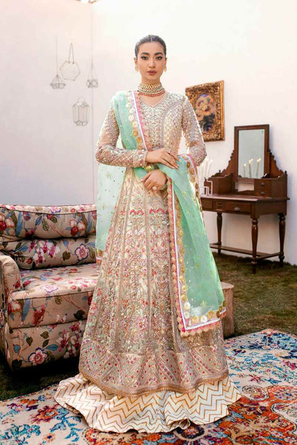 Ezra | Wedding Collection | Sage - Pakistani Designer Dress - by Ezra | Type: Bridal - 100% Original at Saira Sultan