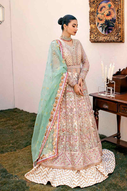 Ezra | Wedding Collection | Sage - Pakistani Designer Dress - by Ezra | Type: Bridal - 100% Original at Saira Sultan