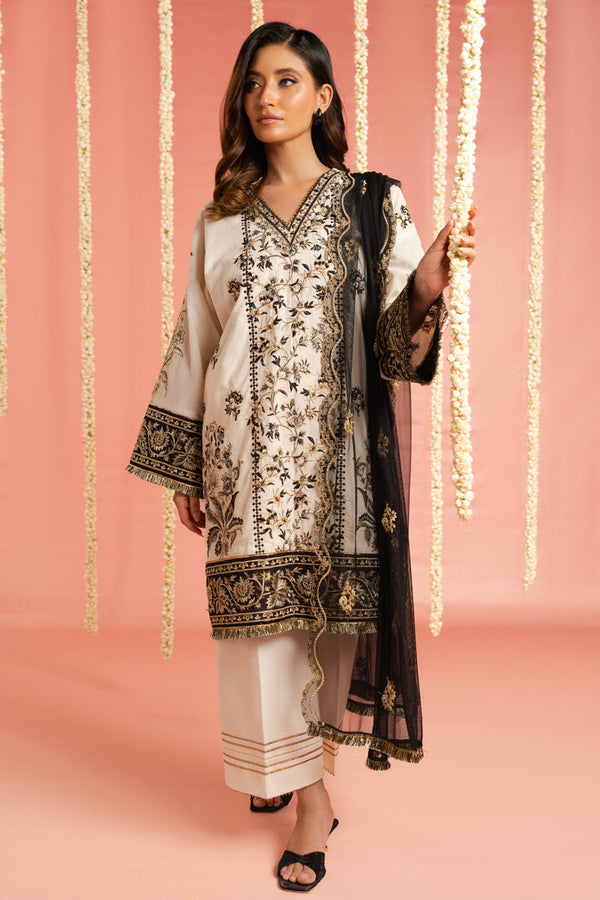 Al Karam | Festive Summer 25 | RTS | SHIRT, TROUSER & DUPATTA 01 - Pakistani Designer Dress - by Al Karam - Type : Ladies Clothes - 100% Original at Saira Sultan