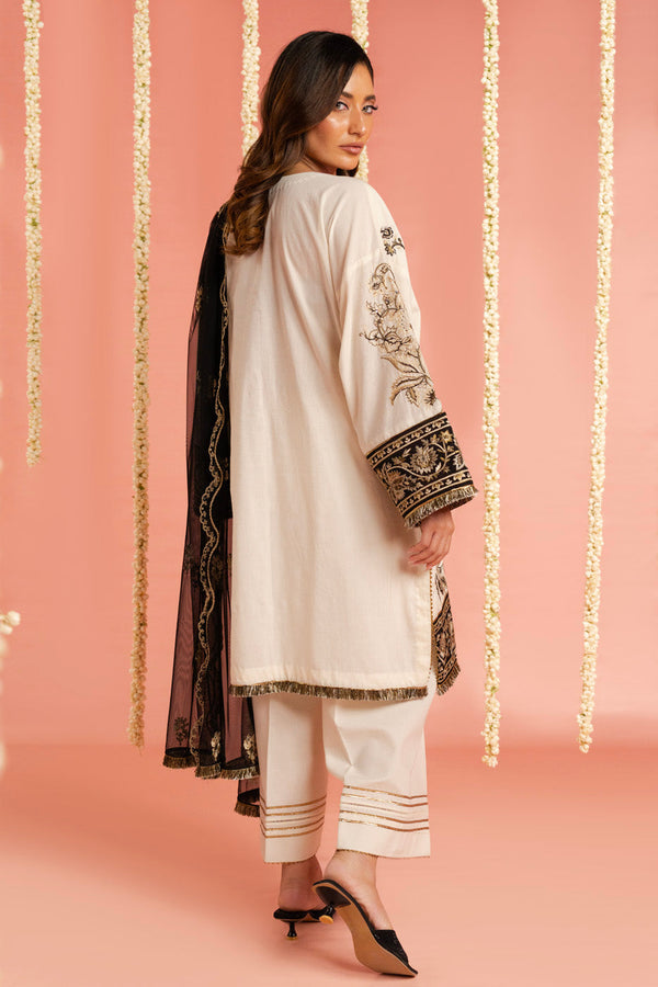 Al Karam | Festive Summer 25 | RTS | SHIRT, TROUSER & DUPATTA 01 - Pakistani Designer Dress - by Al Karam - Type : Ladies Clothes - 100% Original at Saira Sultan