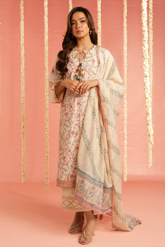 Al Karam | Festive Summer 25 | RTS | SHIRT, TROUSER & DUPATTA 03 - Pakistani Designer Dress - by Al Karam - Type : Ladies Clothes - 100% Original at Saira Sultan