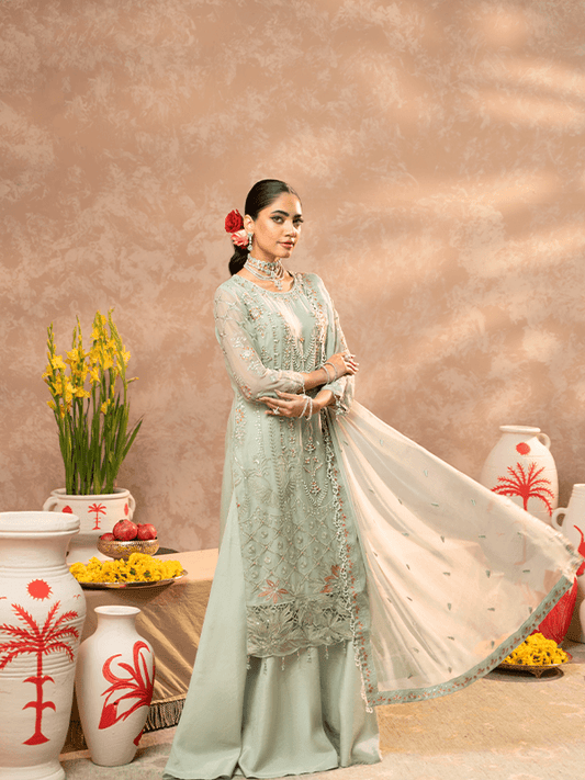 Zebtan | Zeenat Festive Collection | ZN-09 - Pakistani Designer Dress - by Zebtan | Type: Luxury - 100% Original at Saira Sultan
