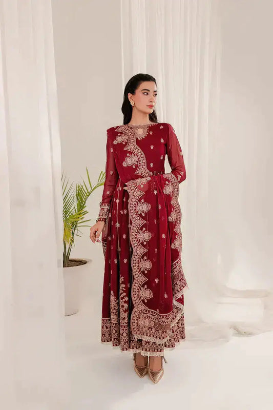 Farasha | Lumiere Luxury Collection 23 | Redsturt - Pakistani Designer Dress - by Farasha | Type: Formal - 100% Original at Saira Sultan