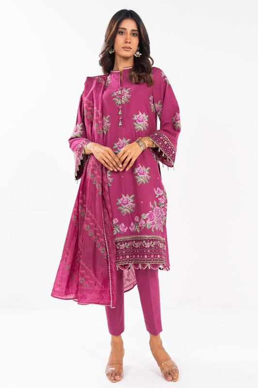 Al Karam | Festive Summer 25 | A-11 XS Magenta Lawn