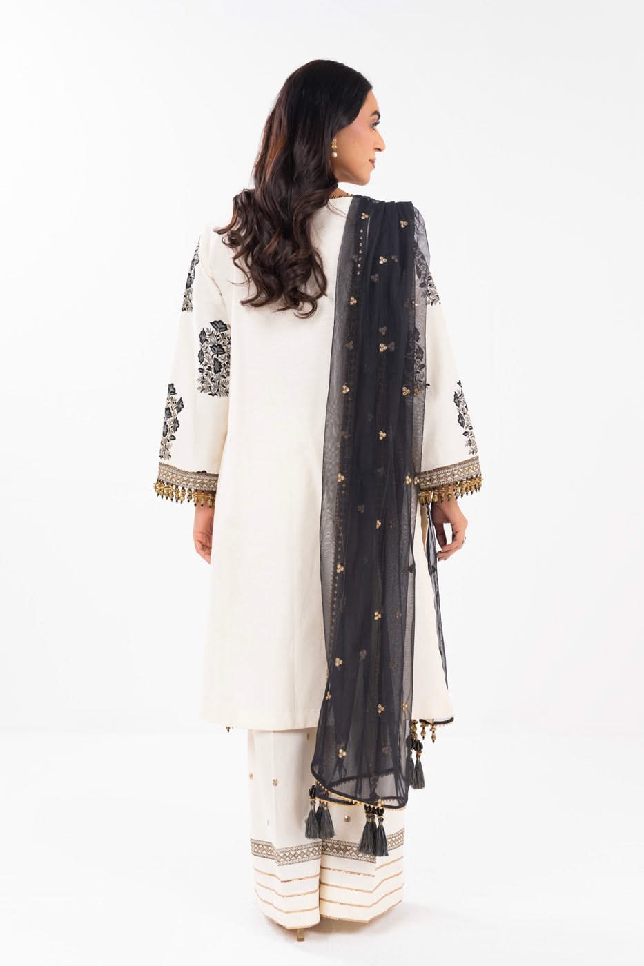 AlKaram | Festive Summer 25 | FC-30M-25-Off White S Off White Cotton Silk