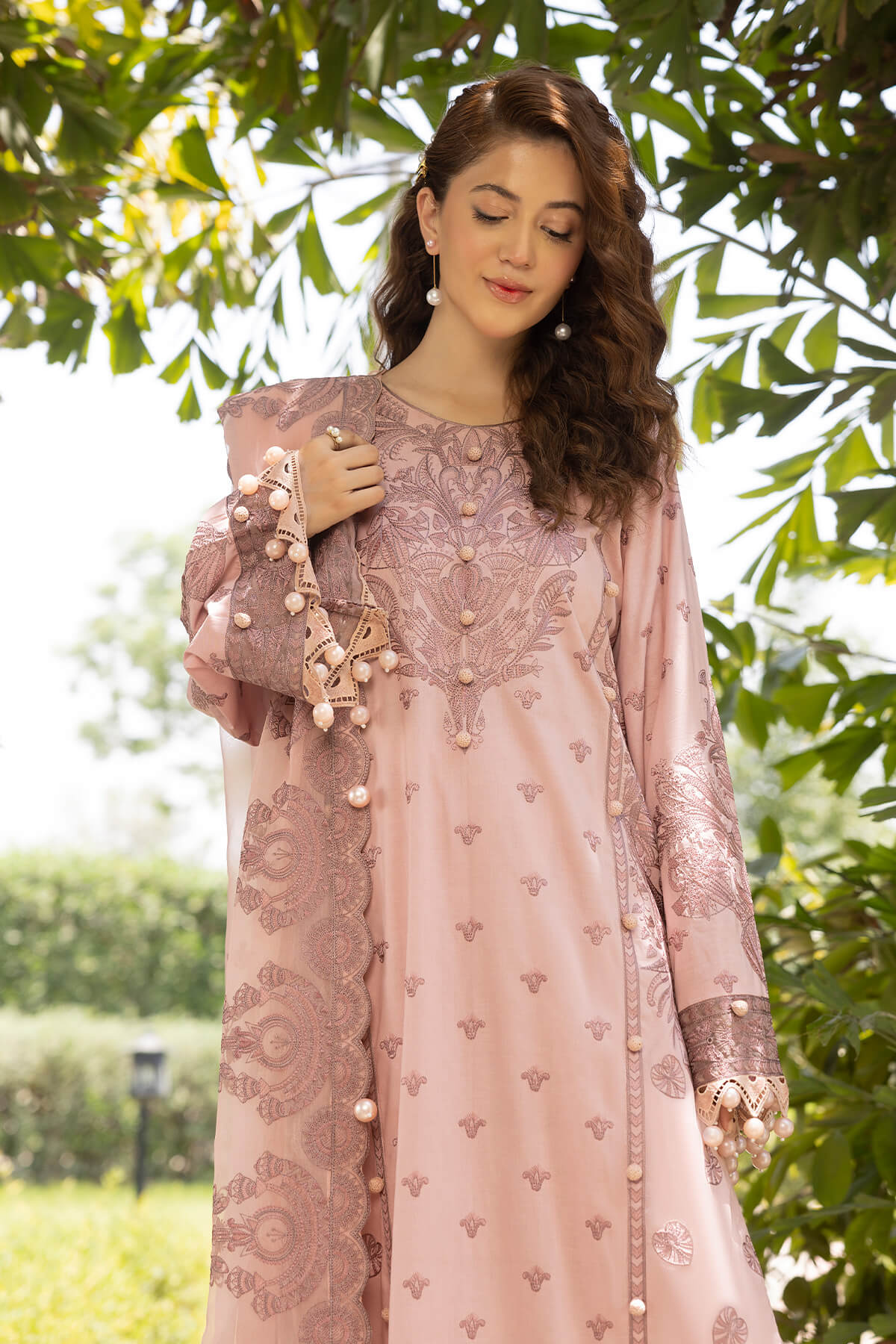 Raeesa Premium | Ferya Lawn | Noor E Fajar | Ferya | FD-02 - Pakistani Designer Dress - by Raeesa Premium | Type: Luxury - 100% Original at Saira Sultan