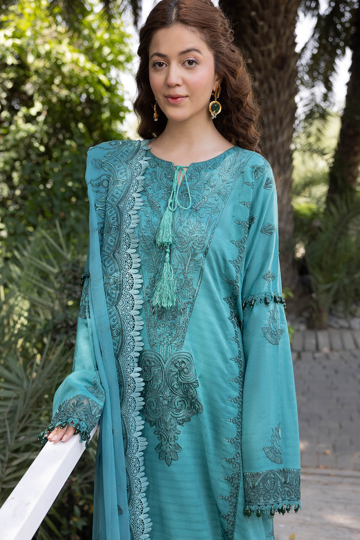 Raeesa Premium | Ferya Lawn | Noor E Fajar | Ferya | FD-03 - Pakistani Designer Dress - by Raeesa Premium | Type: Luxury - 100% Original at Saira Sultan
