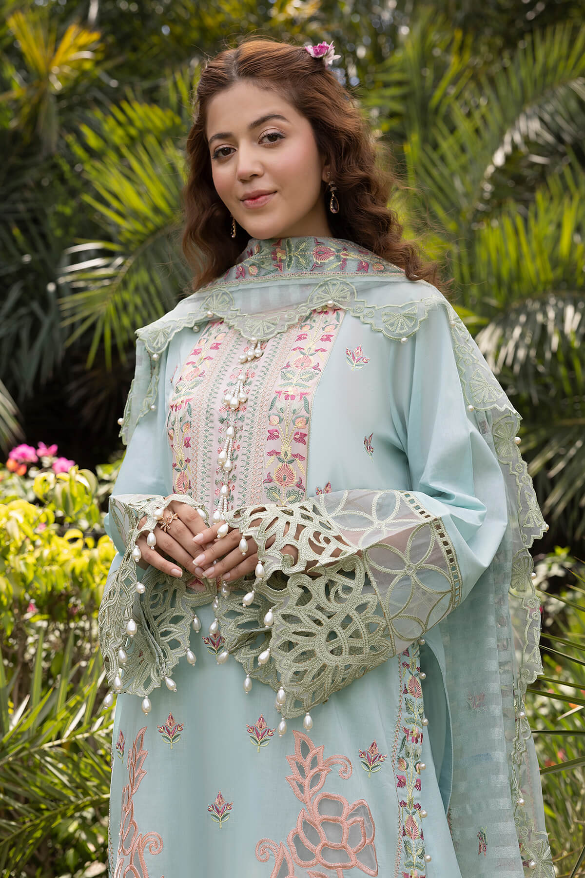 Raeesa Premium | Ferya Lawn | Noor E Fajar | Ferya | FD-06 - Pakistani Designer Dress - by Raeesa Premium | Type: Luxury - 100% Original at Saira Sultan