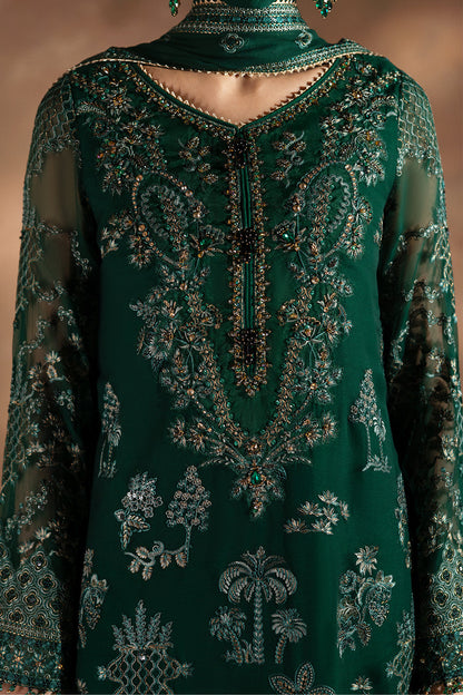 Flossie | Laconic Formals | FE - 901 A M Bottle Green Chiffon