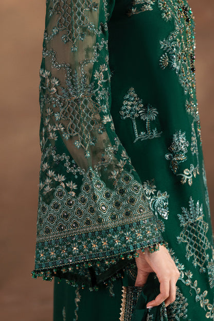 Flossie | Laconic Formals | FE - 901 A L Bottle Green Chiffon