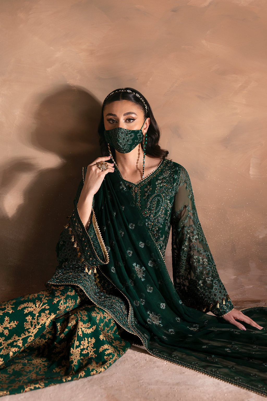 Flossie | Laconic Formals | FE - 901 B XL Teal Green Chiffon