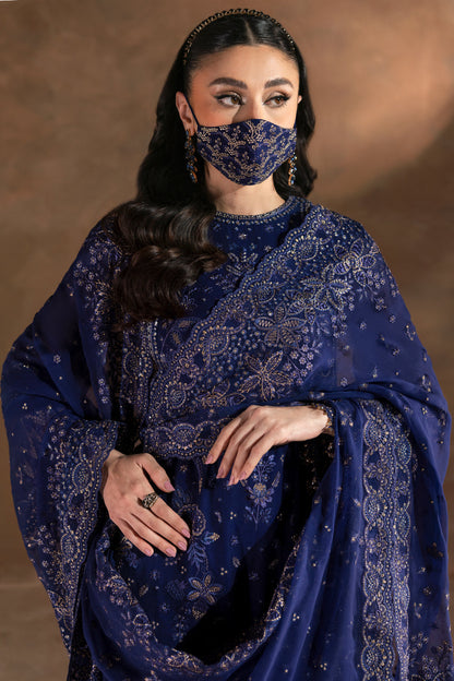 Flossie | Laconic Formals | FE - 902 A M Navy Blue Chiffon