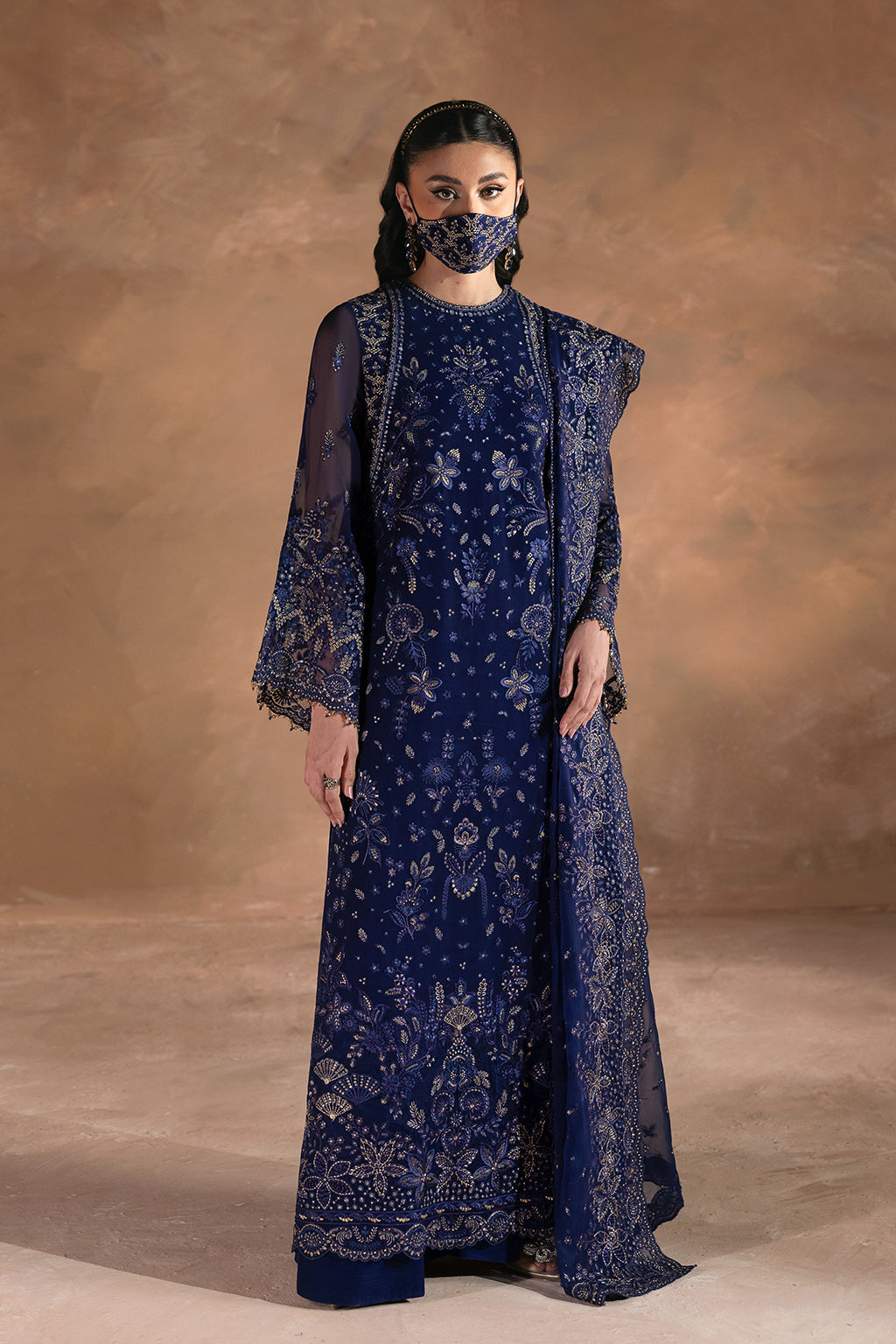 Flossie | Laconic Formals | FE - 902 A XS Navy Blue Chiffon