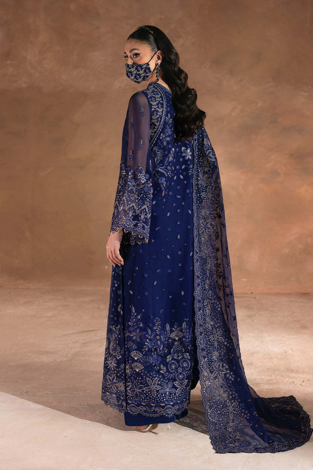 Flossie | Laconic Formals | FE - 902 A S Navy Blue Chiffon