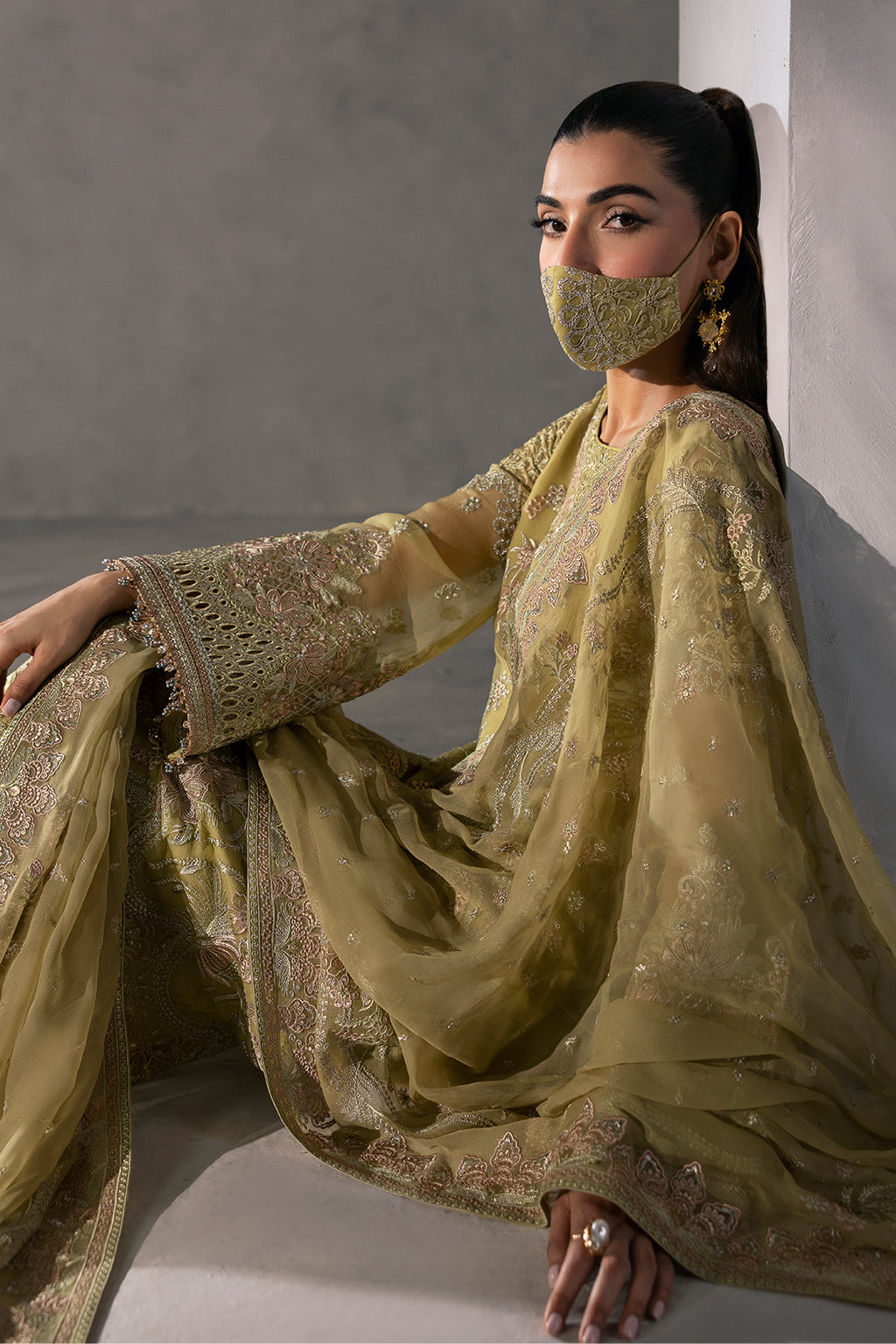Flossie | Laconic Formals | FE - 903 XL Mint Green Chiffon