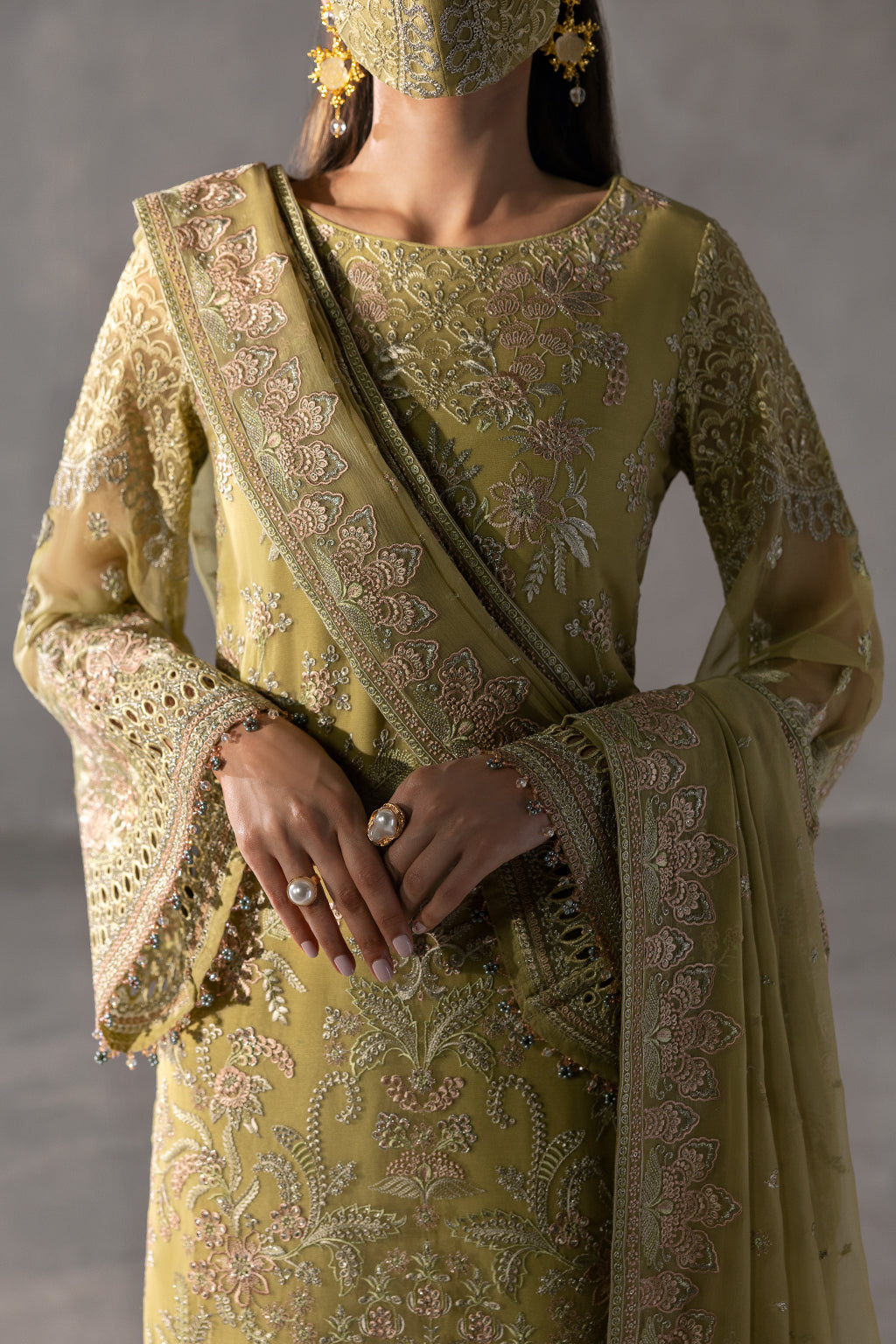 Flossie | Laconic Formals | FE - 903 M Mint Green Chiffon