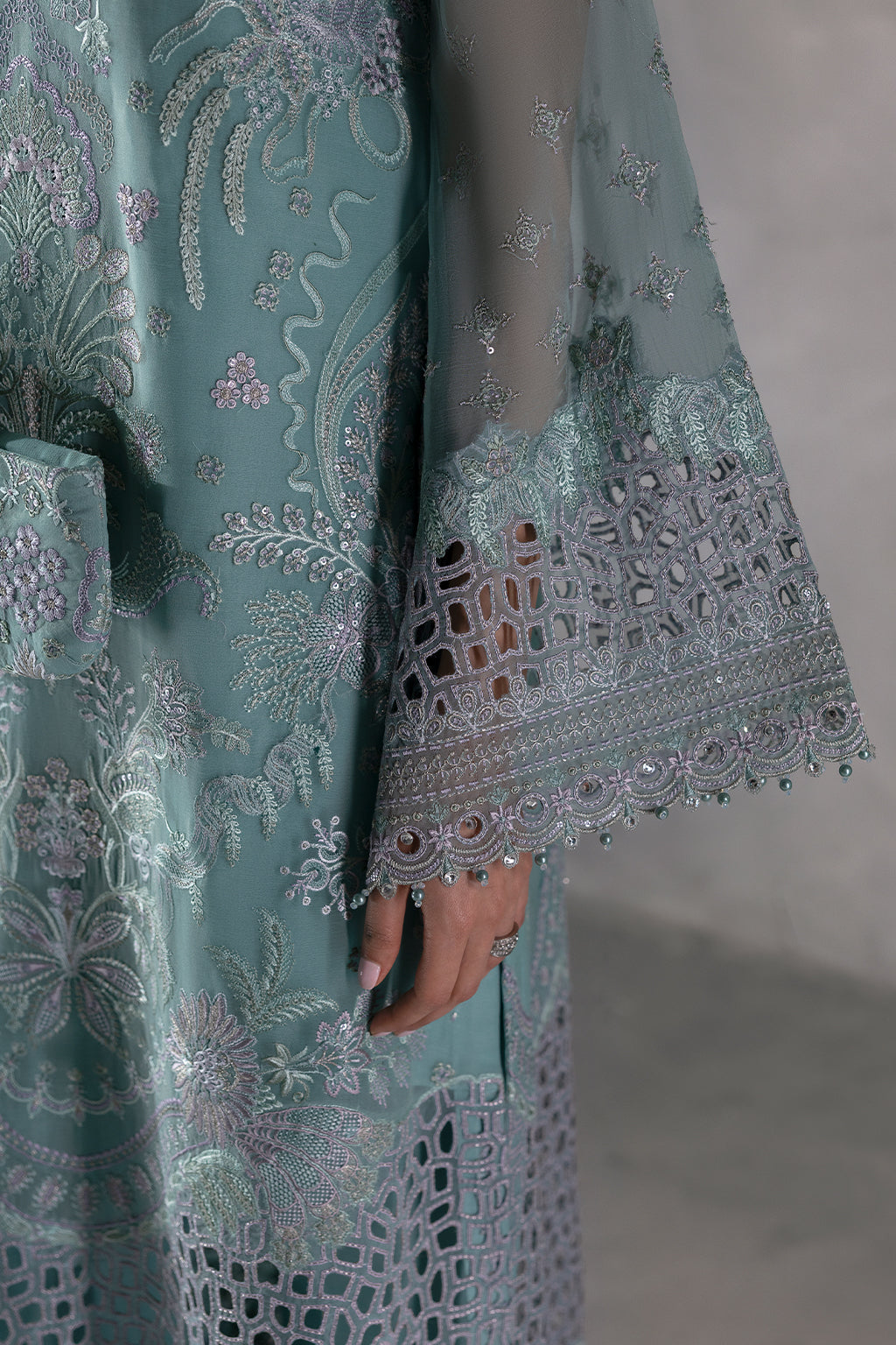 Flossie | Laconic Formals | FE - 905 A M Light Blue Chiffon