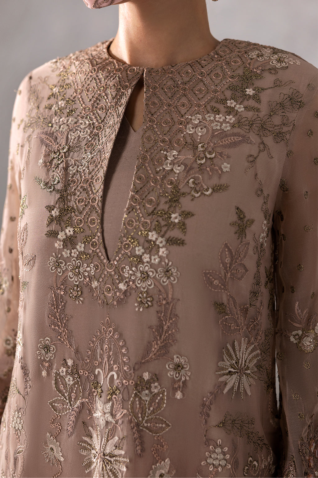Flossie | Laconic Formals | FE - 910 M Oyster Pink Chiffon