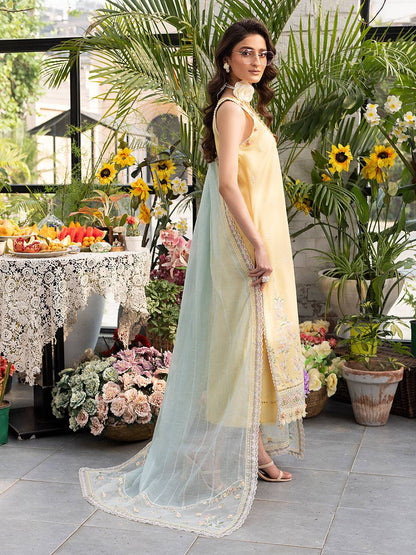 Izel | Meadow Muse Embroidered Lawn 25 | FLEURIS - Pakistani Designer Dress - by Izel | Type: Ladies Clothes - 100% Original at Saira Sultan