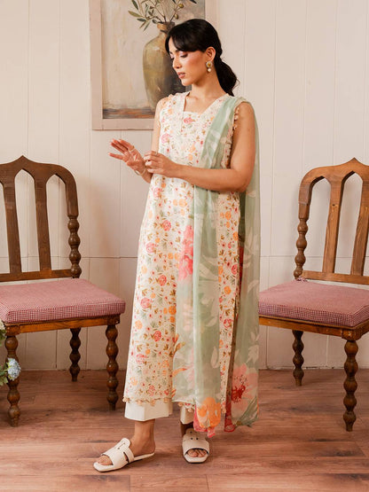 Izel | Oh Spring Lawn 25 | FLORA (B) - Pakistani Designer Dress - by Izel | Type: Ladies Clothes - 100% Original at Saira Sultan