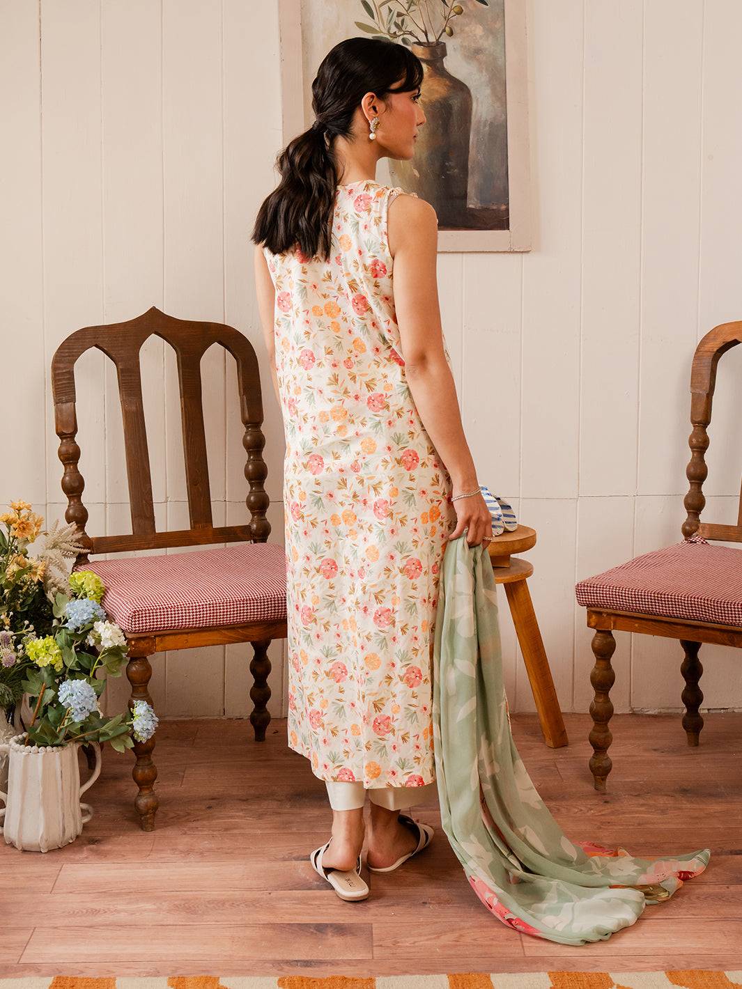 Izel | Oh Spring Lawn 25 | FLORA (B) - Pakistani Designer Dress - by Izel | Type: Ladies Clothes - 100% Original at Saira Sultan