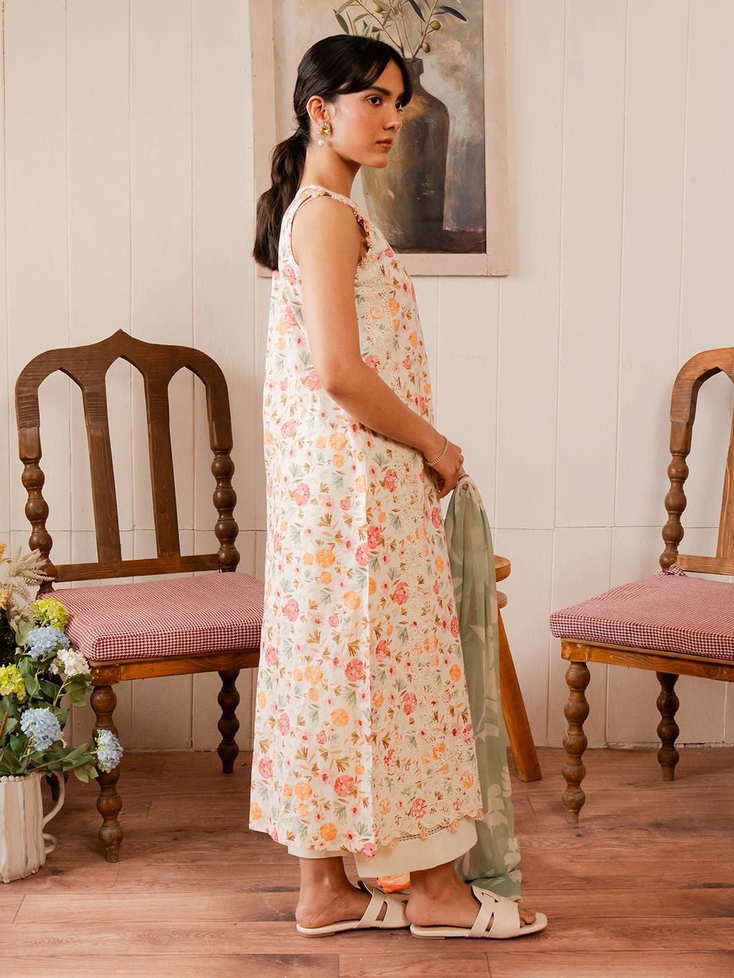 Izel | Oh Spring Lawn 25 | FLORA (B) - Pakistani Designer Dress - by Izel | Type: Ladies Clothes - 100% Original at Saira Sultan