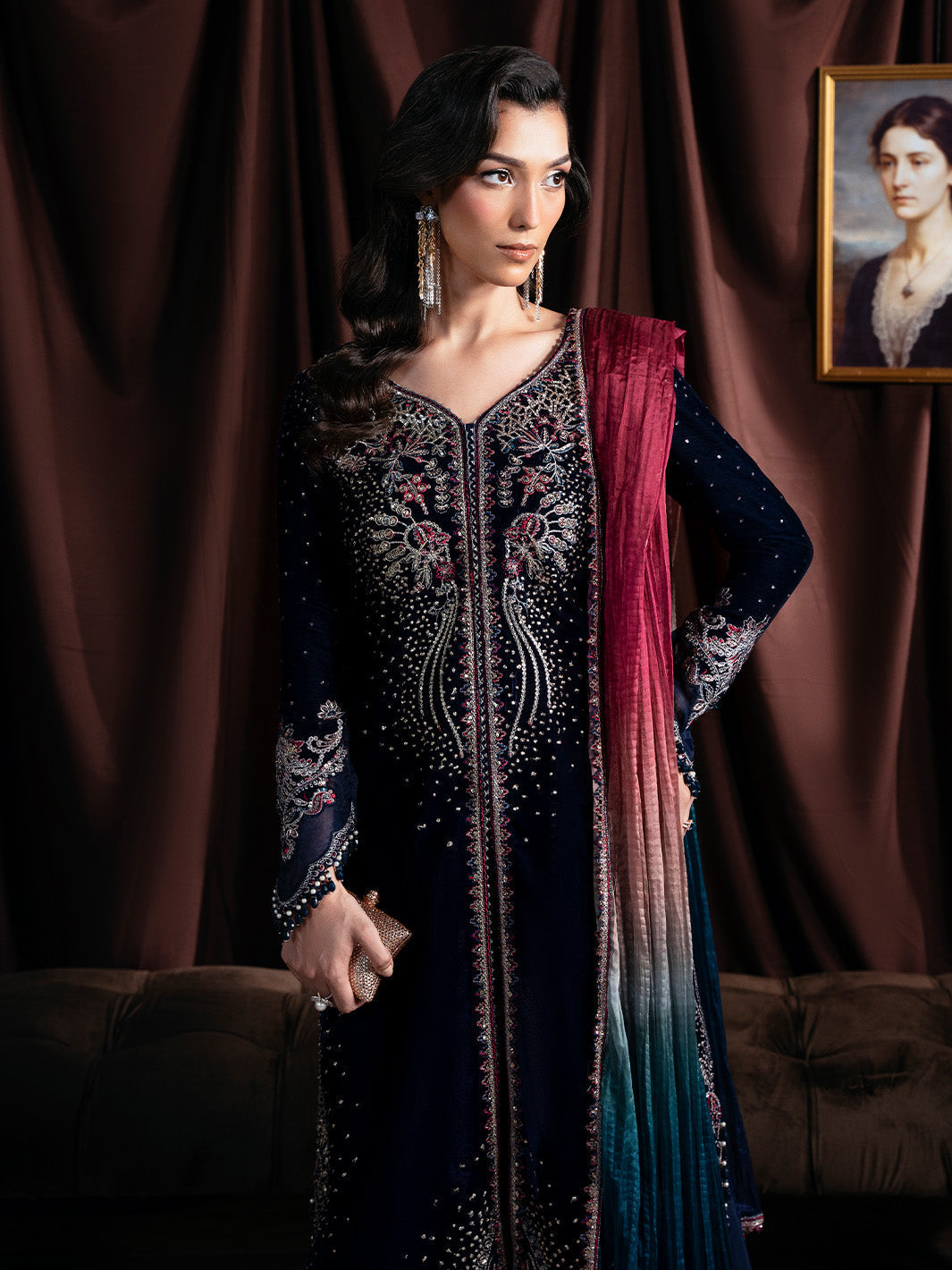 Faiza Faisal | Solene Luxury Velvets | ECLAT by Faiza Faisal - Designer Dress  - Type : Ladies Clothes - Available at Saira Sultan - 100% Original 