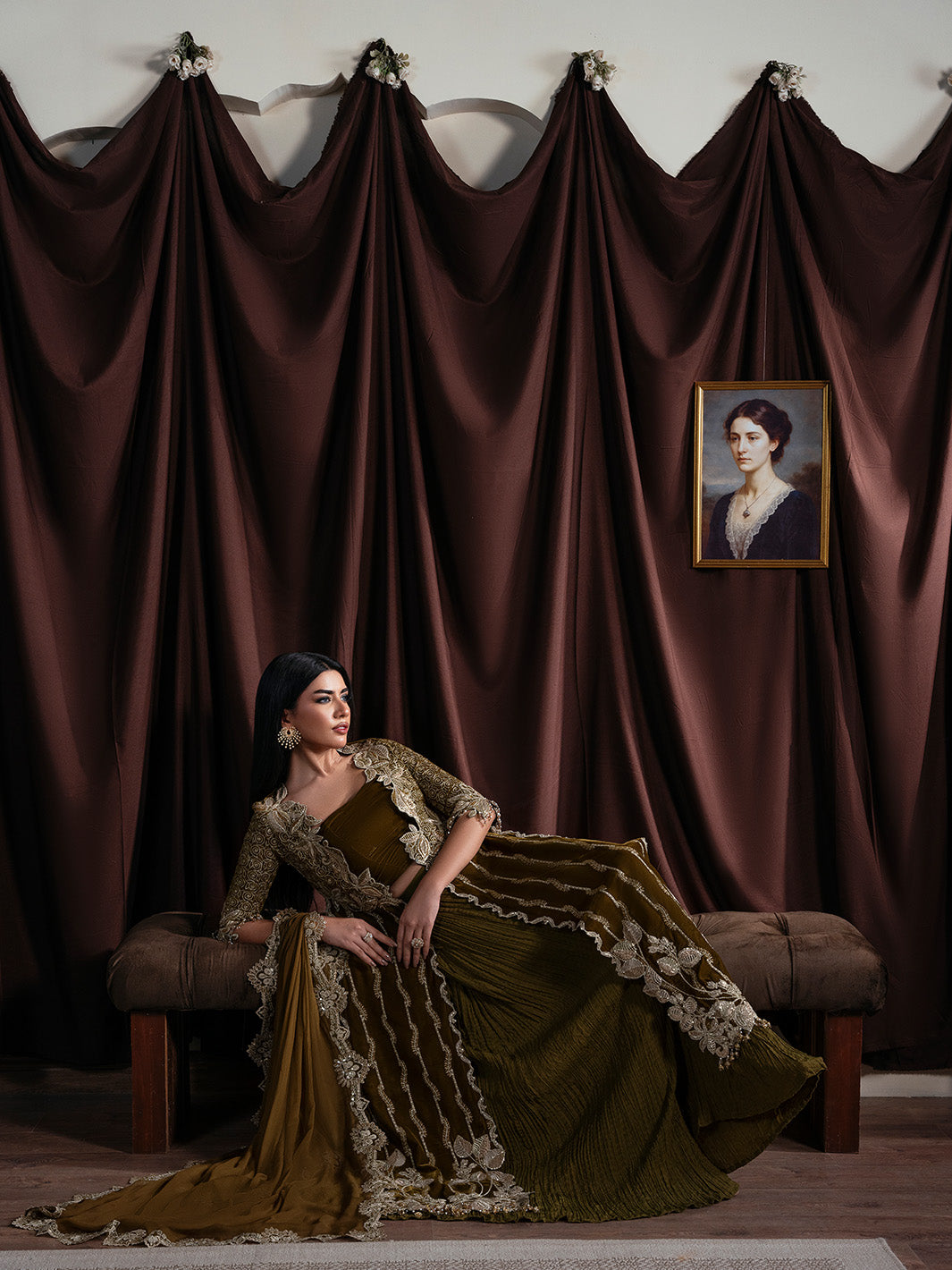 Faiza Faisal | Solene Luxury Velvets | EVANIA by Faiza Faisal - Designer Dress  - Type : Ladies Clothes - Available at Saira Sultan - 100% Original 