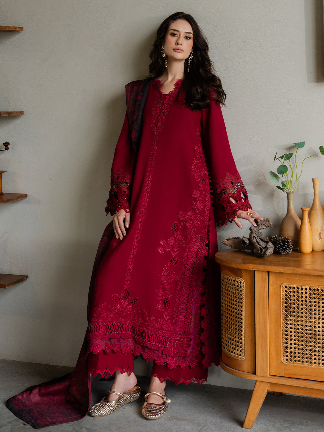 Faiza Faisal | Dastaan Khaddar 25 | ZIMAL by Faiza Faisal - Designer Dress  - Type : Ladies Clothes - Available at Saira Sultan - 100% Original 