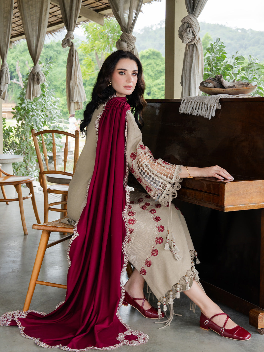 Faiza Faisal | Dastaan Khaddar 25 | AILEEN by Faiza Faisal - Designer Dress  - Type : Ladies Clothes - Available at Saira Sultan - 100% Original 