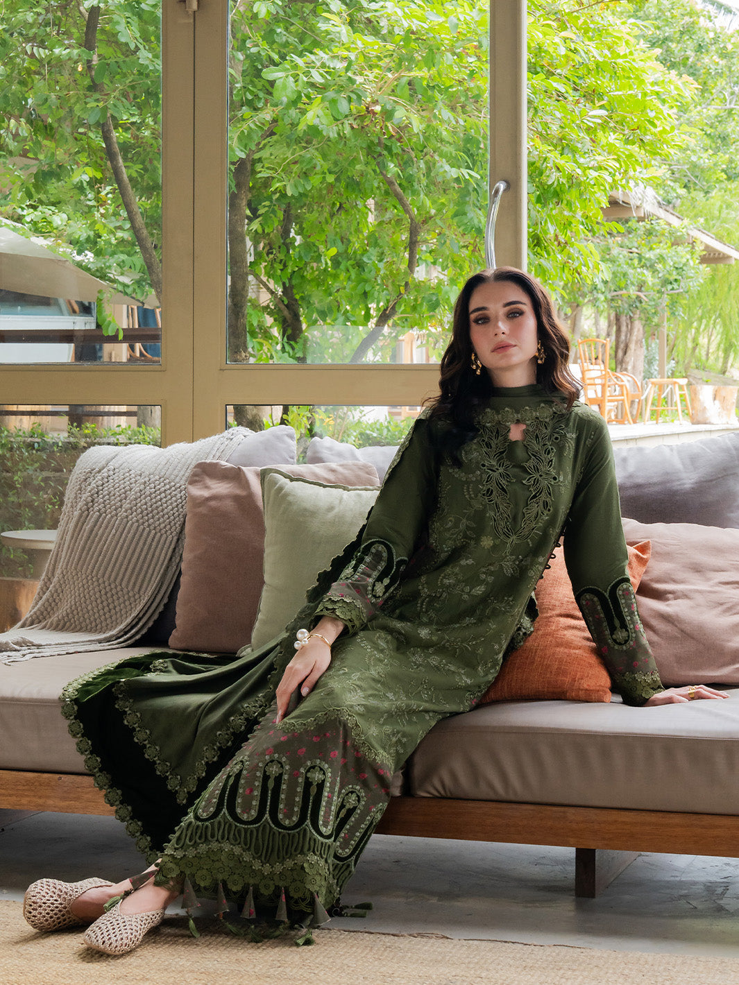 Faiza Faisal | Dastaan Khaddar 25 | RUMIYA by Faiza Faisal - Designer Dress  - Type : Ladies Clothes - Available at Saira Sultan - 100% Original 