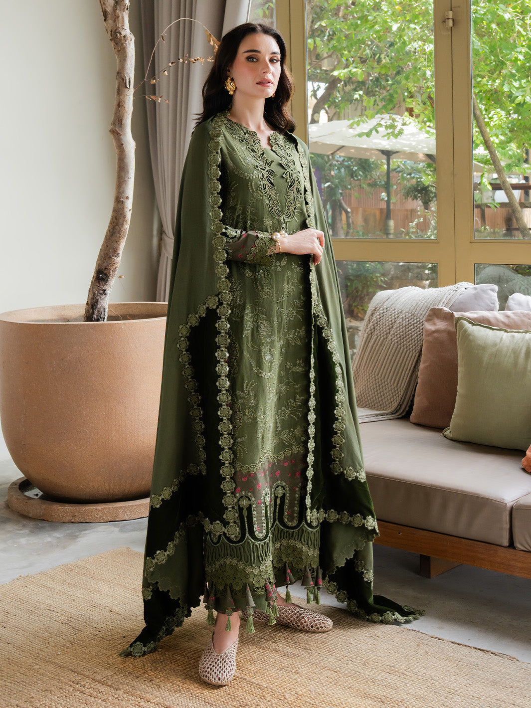 Faiza Faisal | Dastaan Khaddar 25 | RUMIYA by Faiza Faisal - Designer Dress  - Type : Ladies Clothes - Available at Saira Sultan - 100% Original 