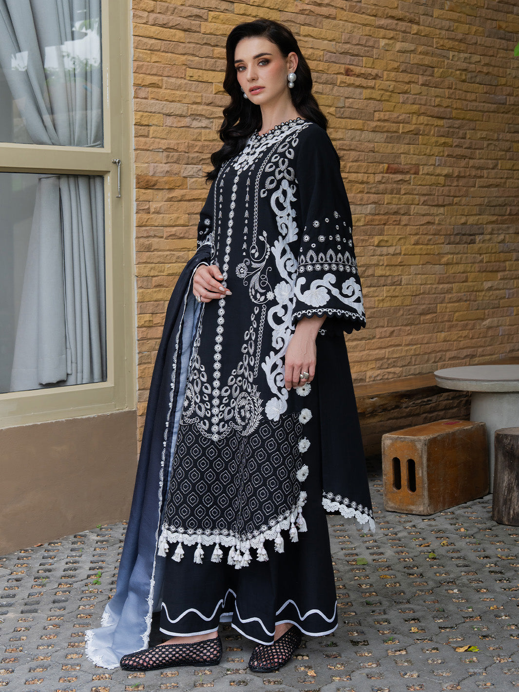 Faiza Faisal | Dastaan Khaddar 25 | REHA by Faiza Faisal - Designer Dress  - Type : Ladies Clothes - Available at Saira Sultan - 100% Original 