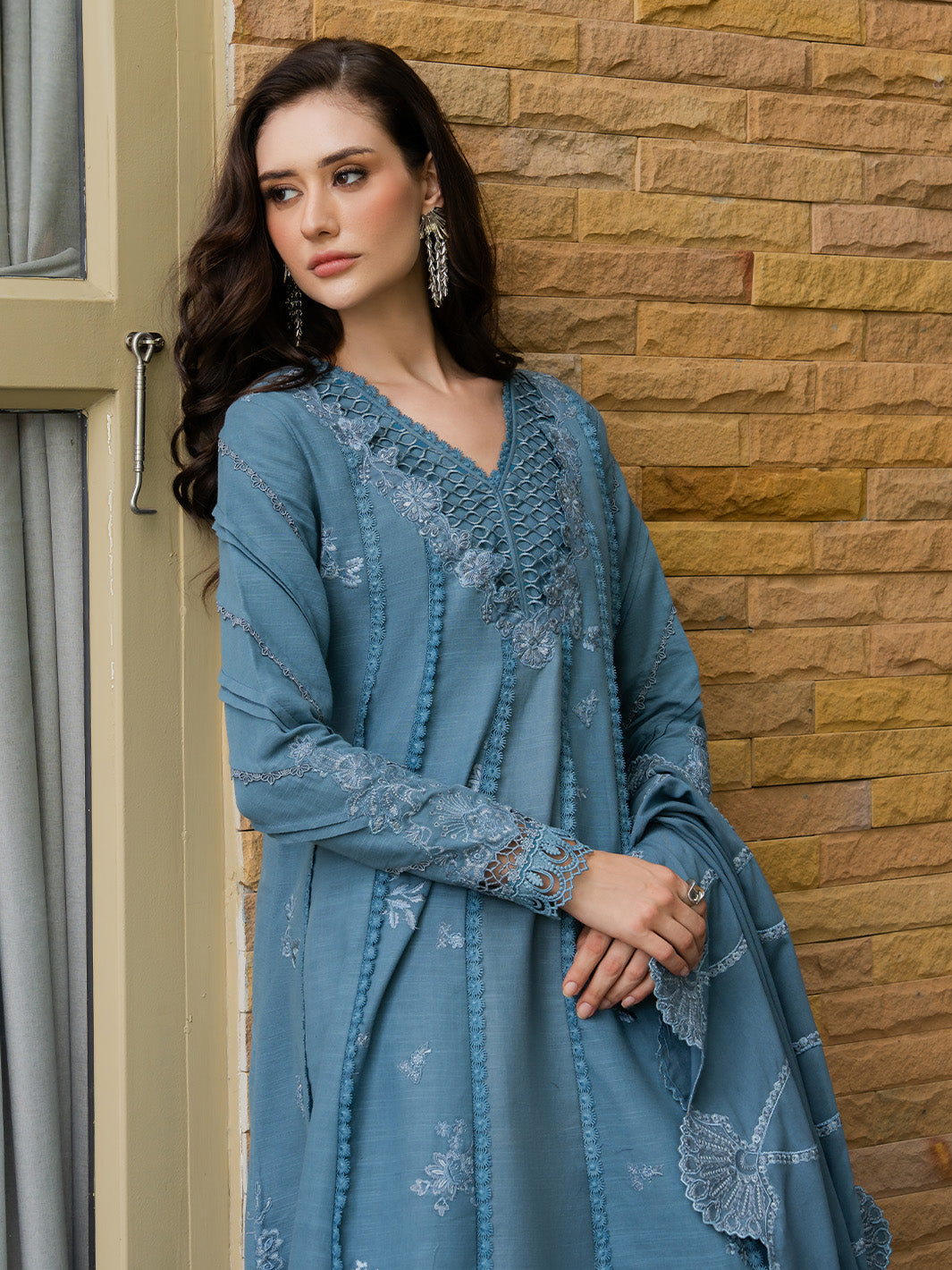 Faiza Faisal | Dastaan Khaddar 25 | IMAAN by Faiza Faisal - Designer Dress  - Type : Ladies Clothes - Available at Saira Sultan - 100% Original 