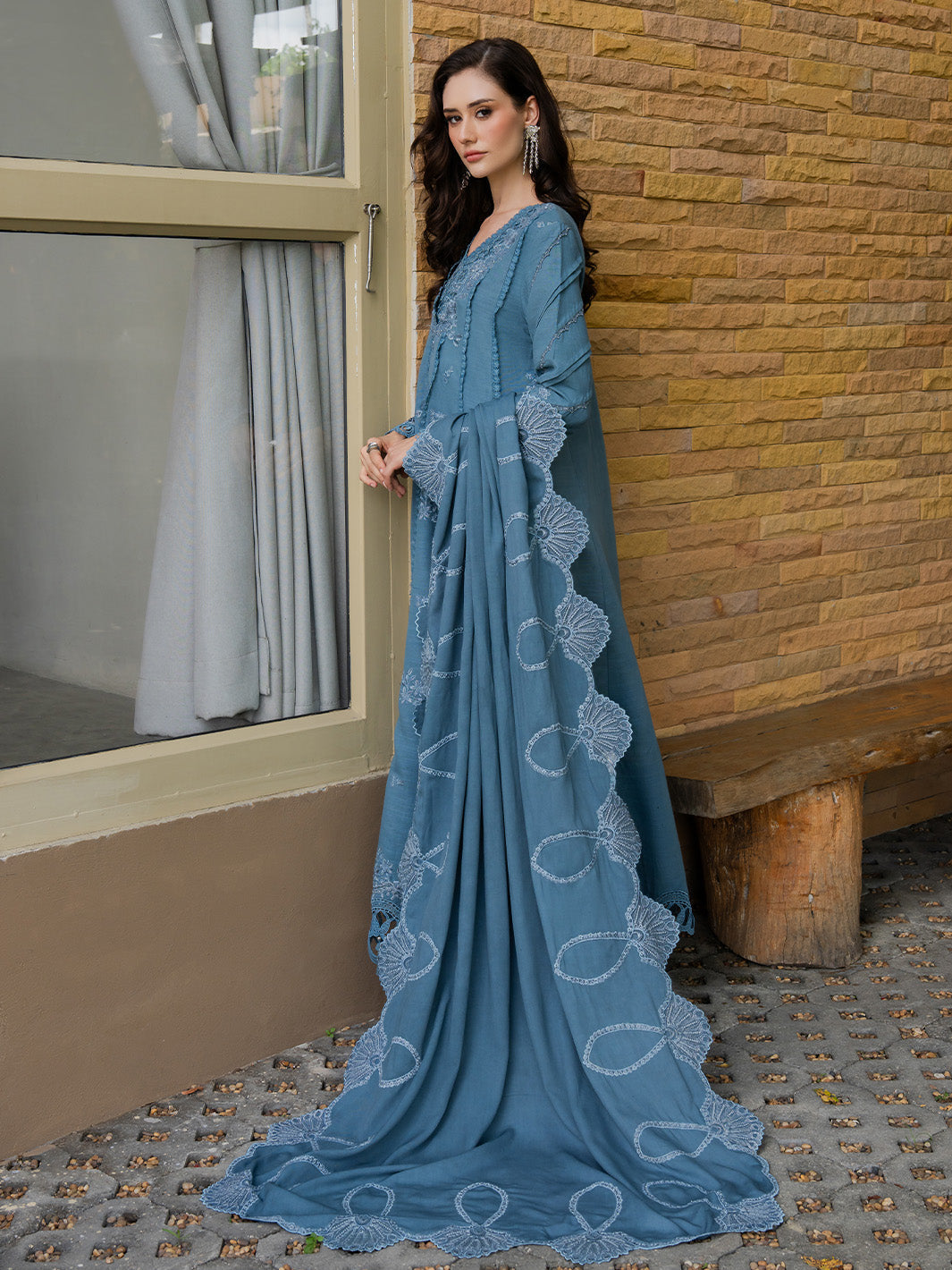 Faiza Faisal | Dastaan Khaddar 25 | IMAAN by Faiza Faisal - Designer Dress  - Type : Ladies Clothes - Available at Saira Sultan - 100% Original 