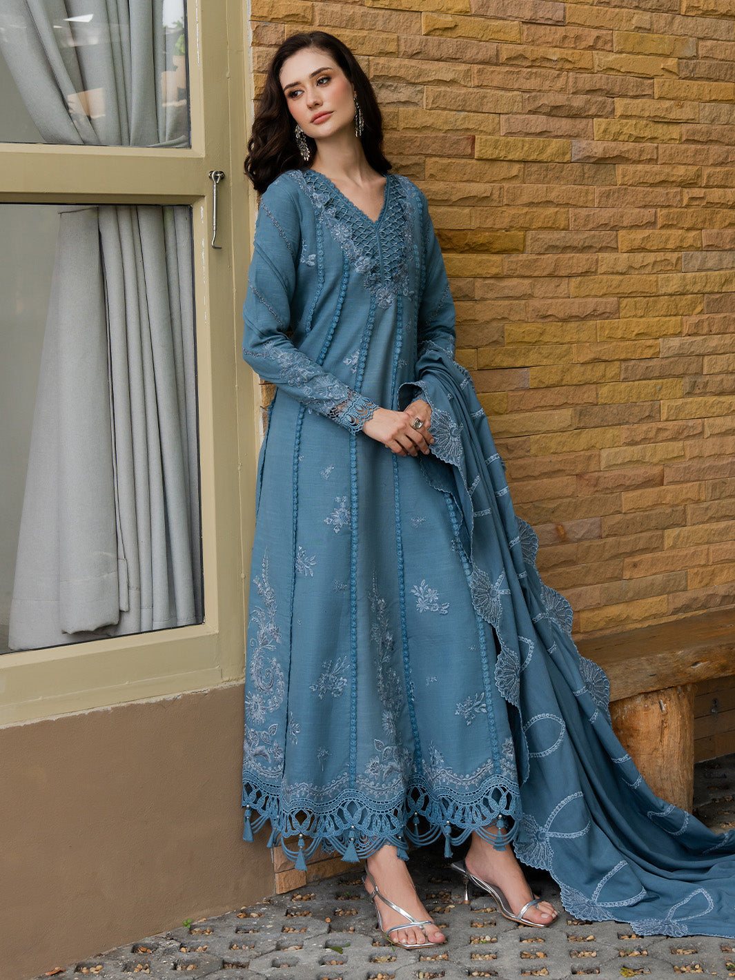 Faiza Faisal | Dastaan Khaddar 25 | IMAAN by Faiza Faisal - Designer Dress  - Type : Ladies Clothes - Available at Saira Sultan - 100% Original 