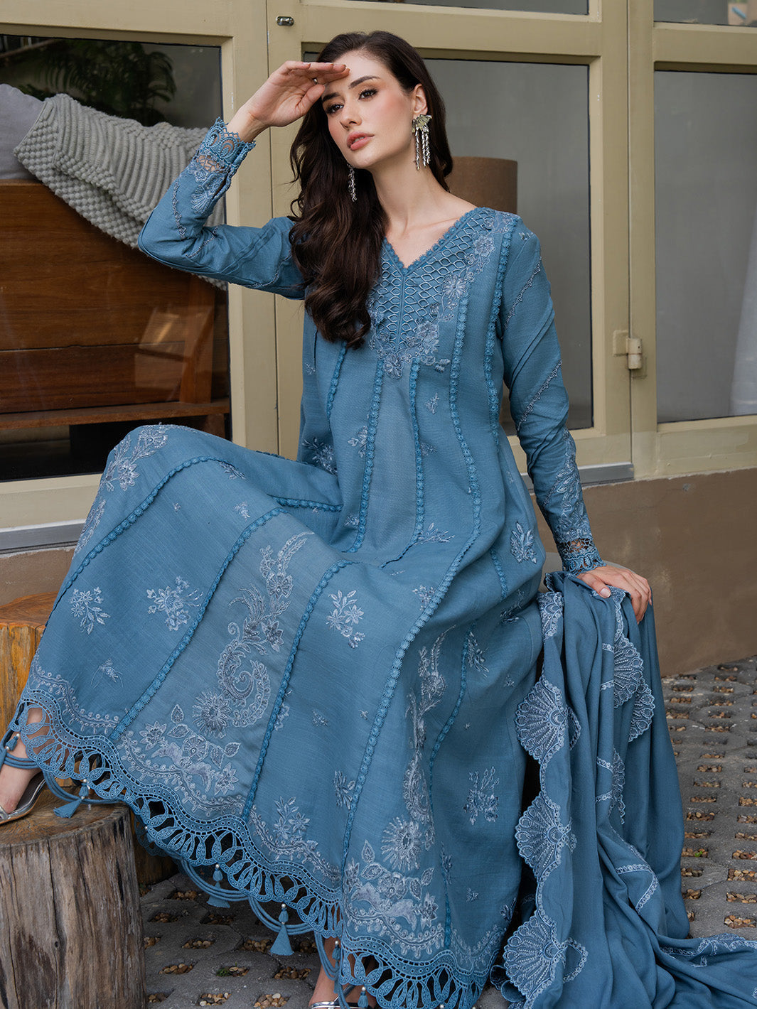Faiza Faisal | Dastaan Khaddar 25 | IMAAN by Faiza Faisal - Designer Dress  - Type : Ladies Clothes - Available at Saira Sultan - 100% Original 