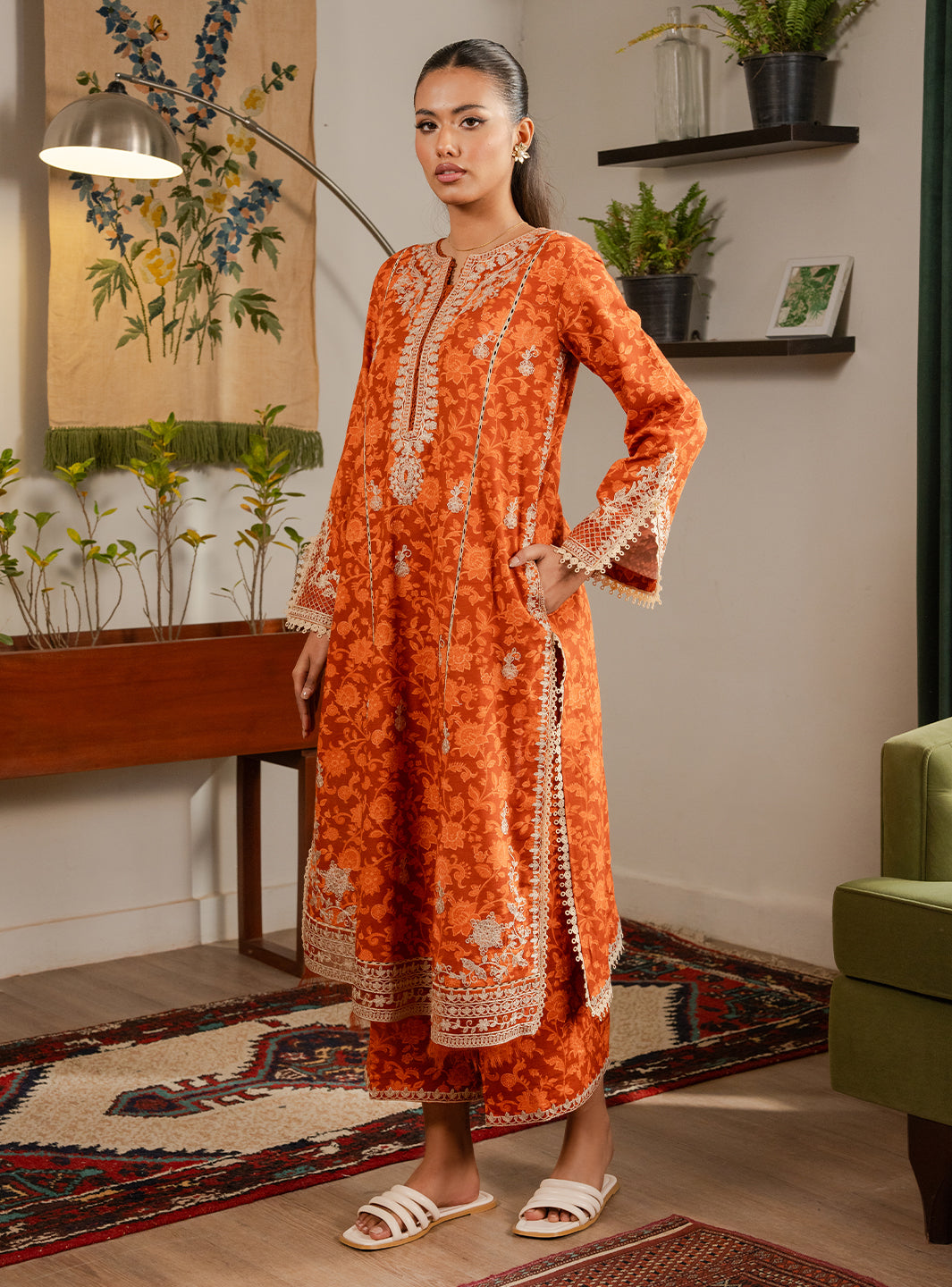 Faiza Faisal | Lumiere Pret | EMBER by Faiza Faisal - Designer Dress  - Type : Ladies Clothes - Available at Saira Sultan - 100% Original 
