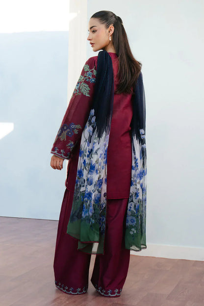 Zara Shahjahan | Coco Lawn 25 | FREYA-4B S Burgundy Lawn