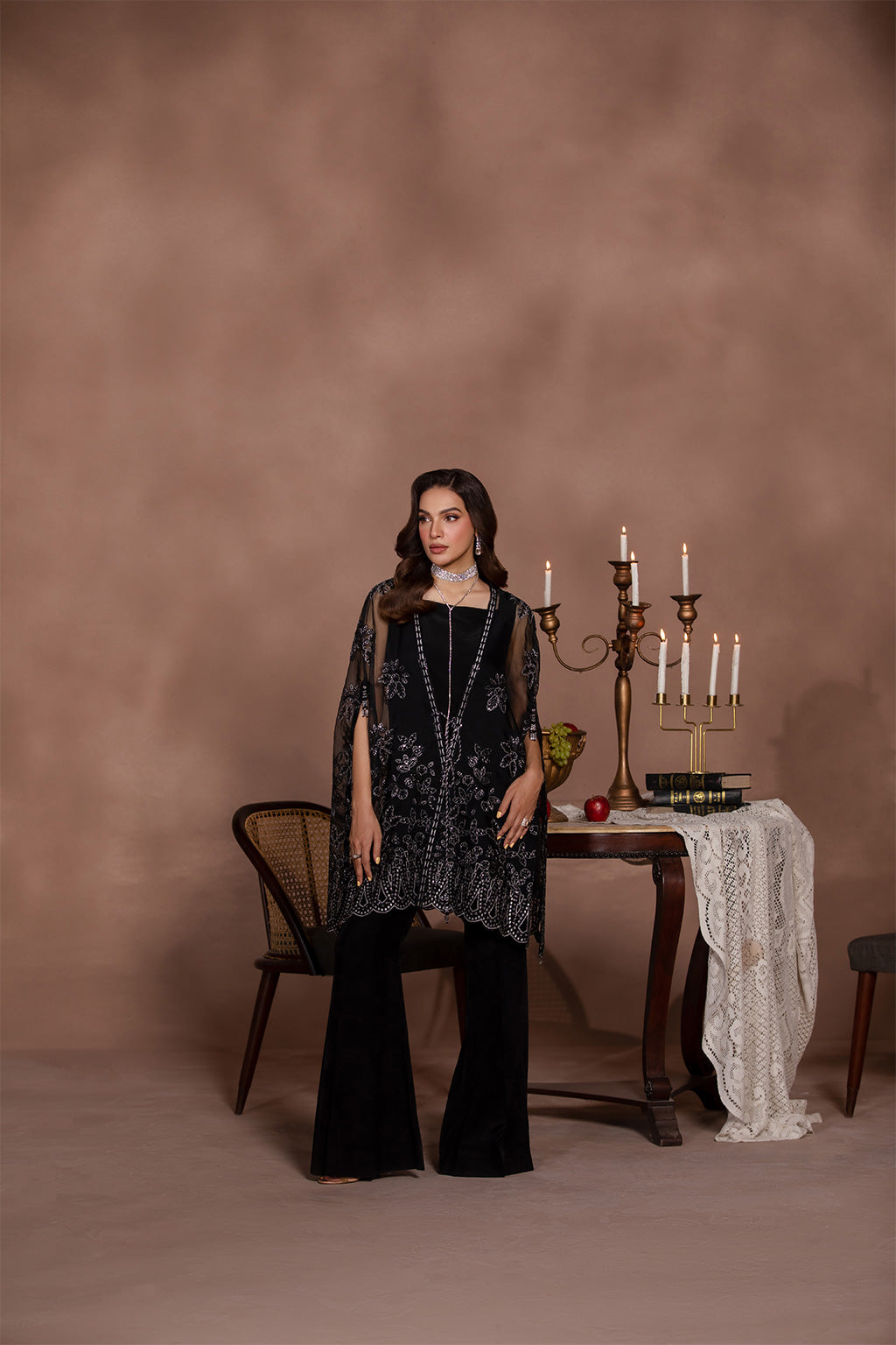 Flossie | Studio RTW | NERO XS Black Organza