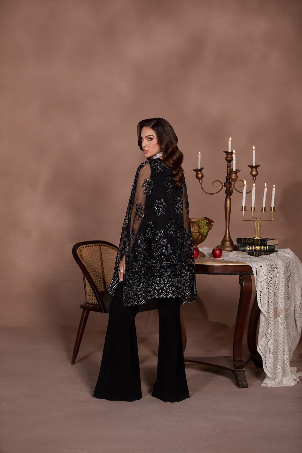 Flossie | Studio RTW | NERO S Black Organza