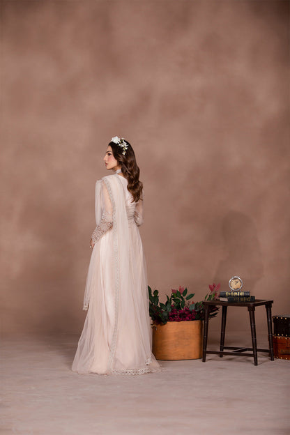 Flossie | Studio RTW | ROSE COLORED S Ivory Organza