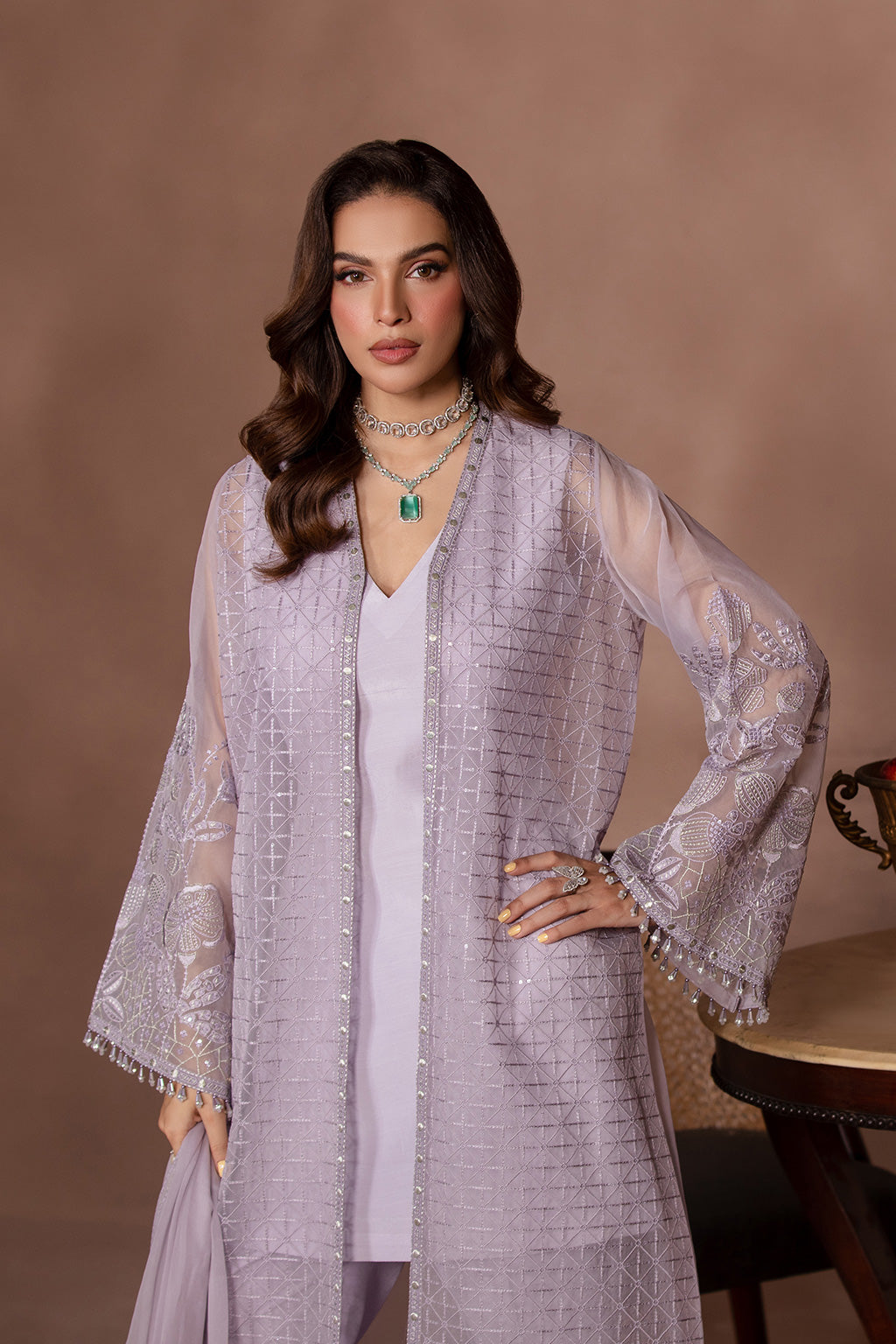 Flossie | Studio RTW | LILAC SNOW M Soft Lilac Organza