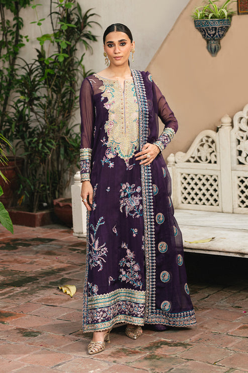Maryum N Maria | Gulnaar Formals | 3 Piece Embroidered Chiffon POLINA - FSU5650 - Pakistani Designer Dress - by Maryum N Maria - Type : Ladies Clothes - 100% Original at Saira Sultan