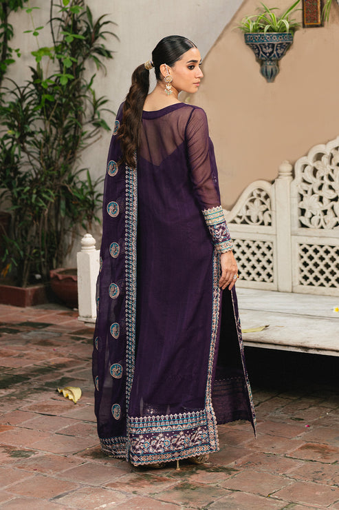 Maryum N Maria | Gulnaar Formals | 3 Piece Embroidered Chiffon POLINA - FSU5650 - Pakistani Designer Dress - by Maryum N Maria - Type : Ladies Clothes - 100% Original at Saira Sultan