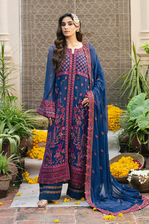 Maryum N Maria | Gulnaar Formals | 3 Piece Embroidered Chiffon ROKSANA - FSU5653 - Pakistani Designer Dress - by Maryum N Maria - Type : Ladies Clothes - 100% Original at Saira Sultan
