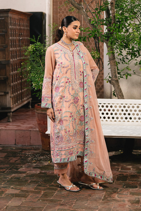 Maryum N Maria | Gulnaar Formals | 3 Piece Embroidered Chiffon ANYA - FSU5659 - Pakistani Designer Dress - by Maryum N Maria - Type : Ladies Clothes - 100% Original at Saira Sultan