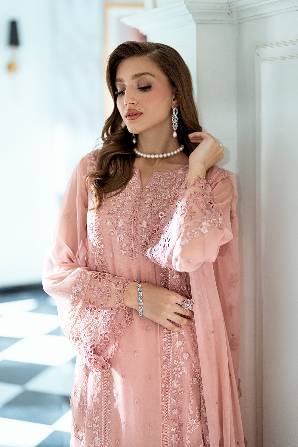 Azure | Ensembles | Faded Blush - Pakistani Designer Dress - by Azure - Type : Ladies Clothes - 100% Original at Saira Sultan